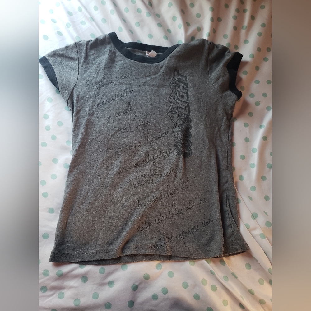 Y2K coorslight shirt